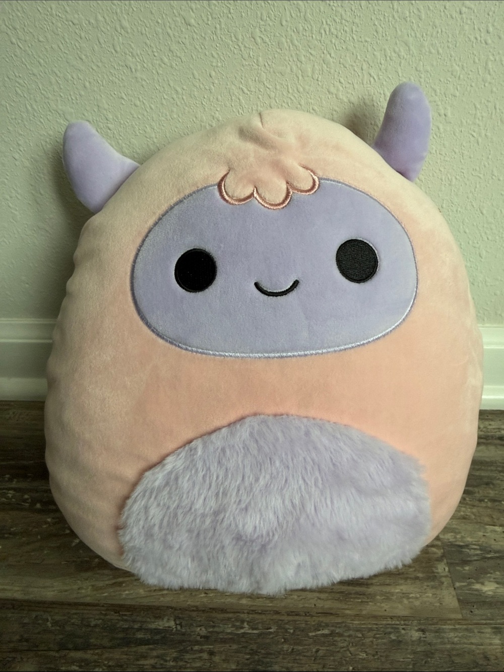 Squishmallows Peach & Lavender Cute Ronalda The Yeti Plush Toy